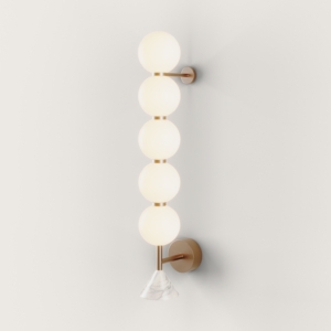 Настенный светильник Soko L золотой металл/белый мрамор Aromas del Campo