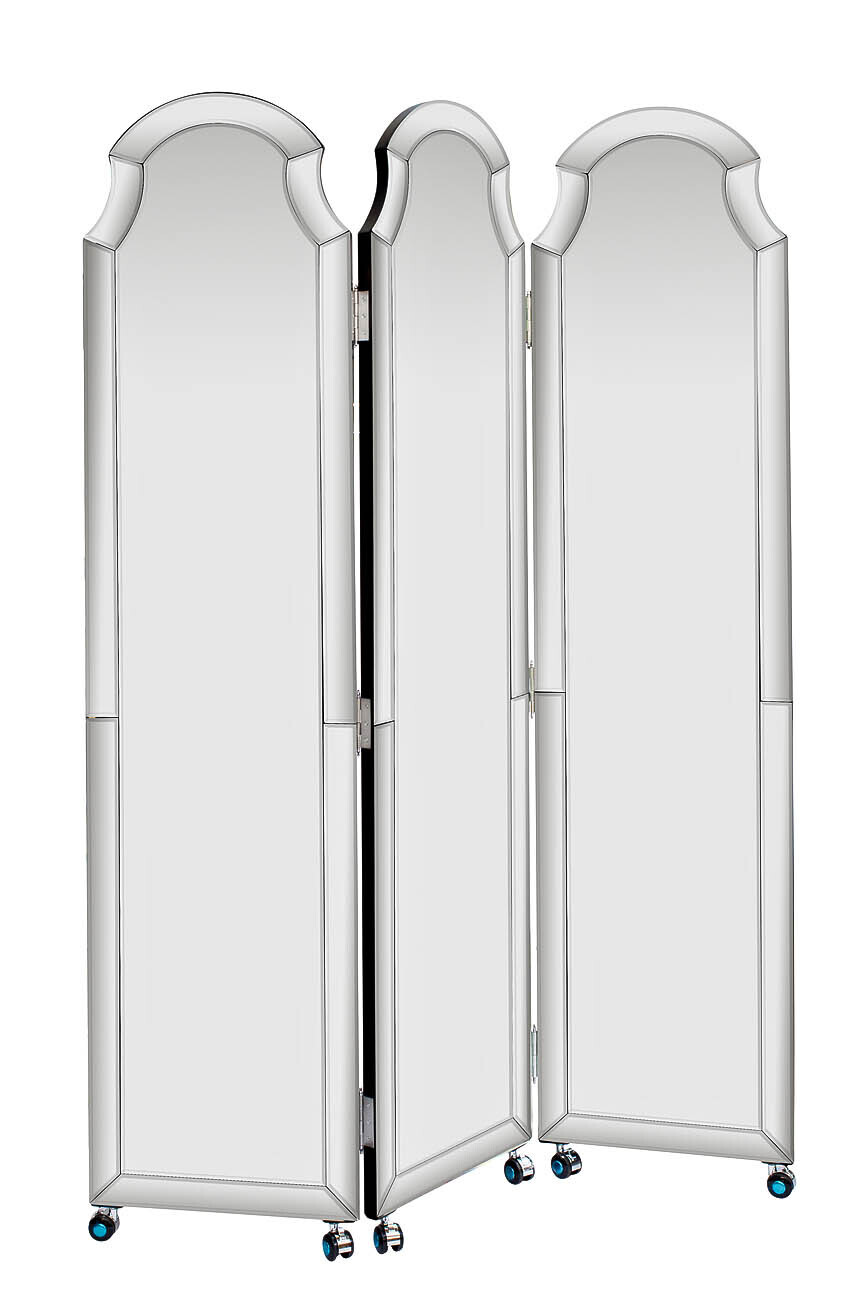 Ширма зеркальная на колесах Garda Decor KFC799