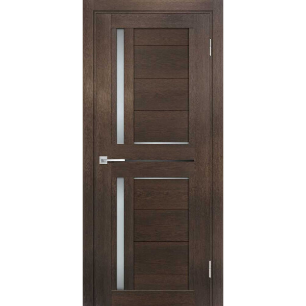 Межкомнатная дверь Graf ТЕХНО-804 белый сатинат, черный лакобель Фреско (1900 х 550)