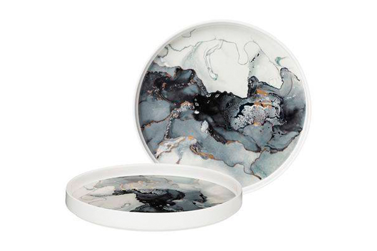 Набор из 2х обеденных тарелок "Art" 25,5 см Garda Decor 42-404