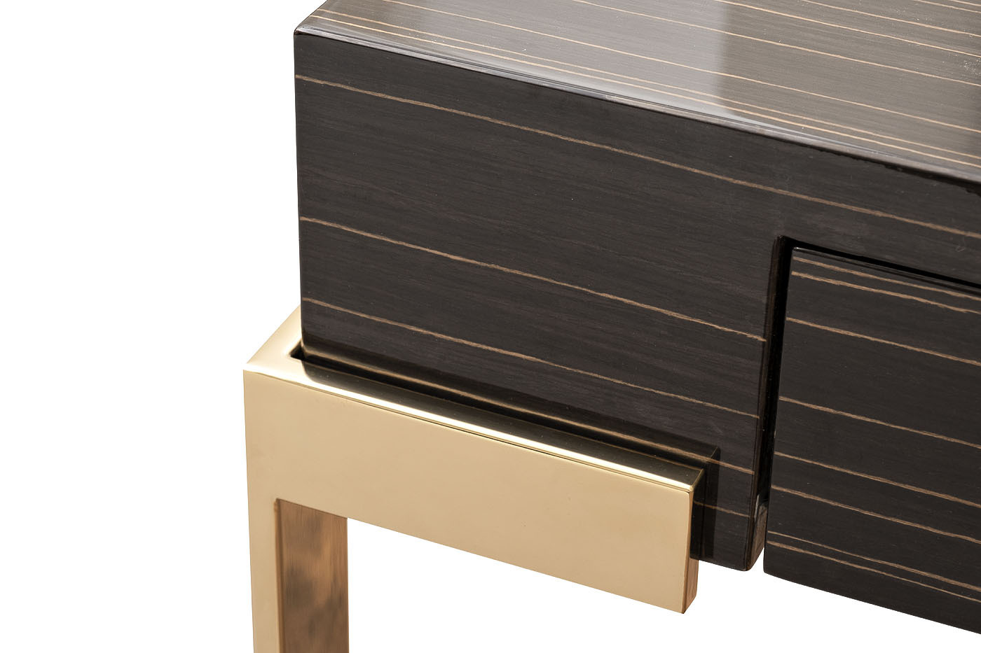 Стол письменный Golden Prism коричневый/золото Garda Decor 84HB-D319P