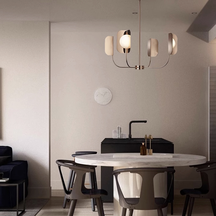 Люстра на штанге Chandeliers LEAF D80 by ImperiumLoft