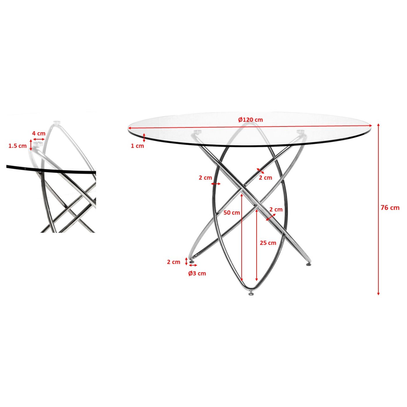 Стол Molekular Walnut Black Ø120 см KARE 87959
