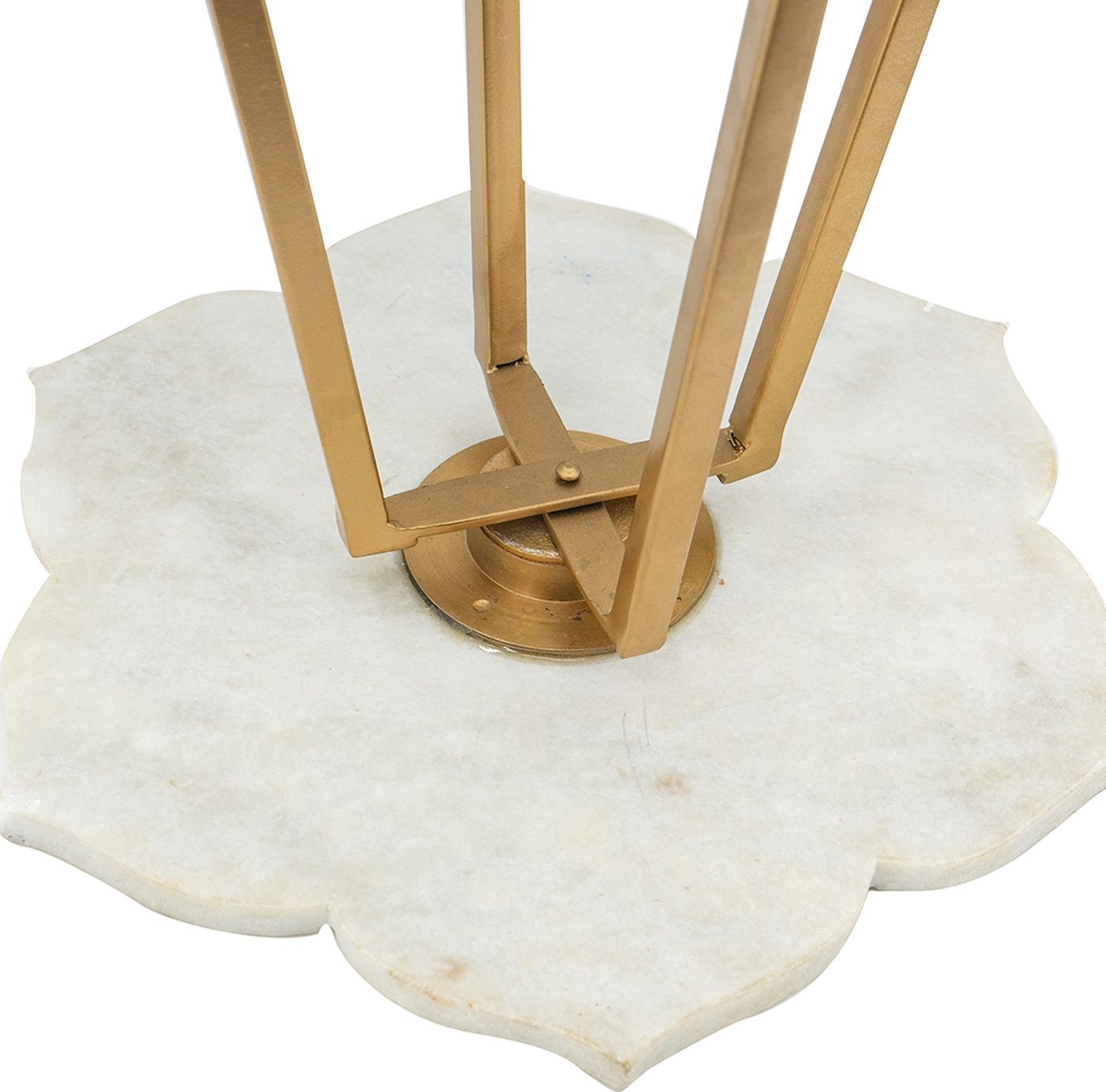 Столик акцентный с белым мрамором Glasar 78277-DS