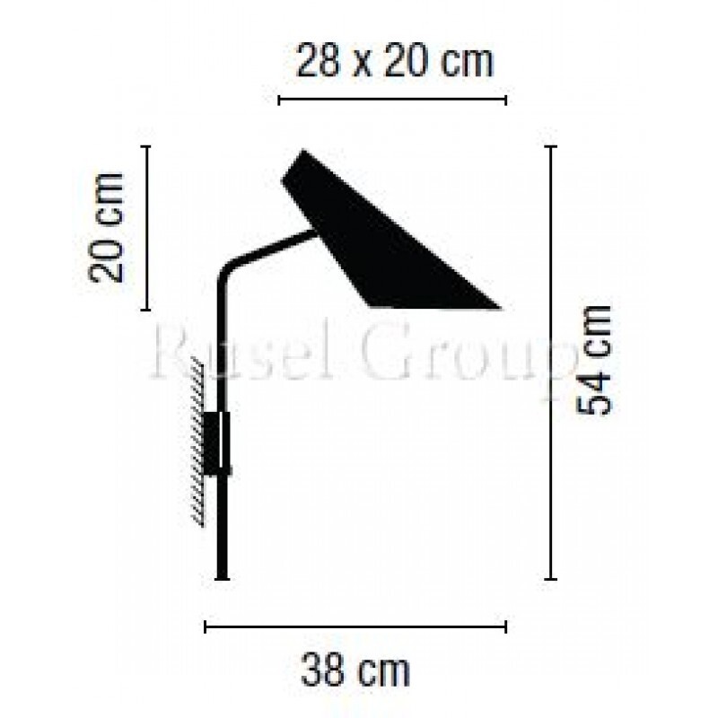 Настенный светильник Vibia I.cono 0725