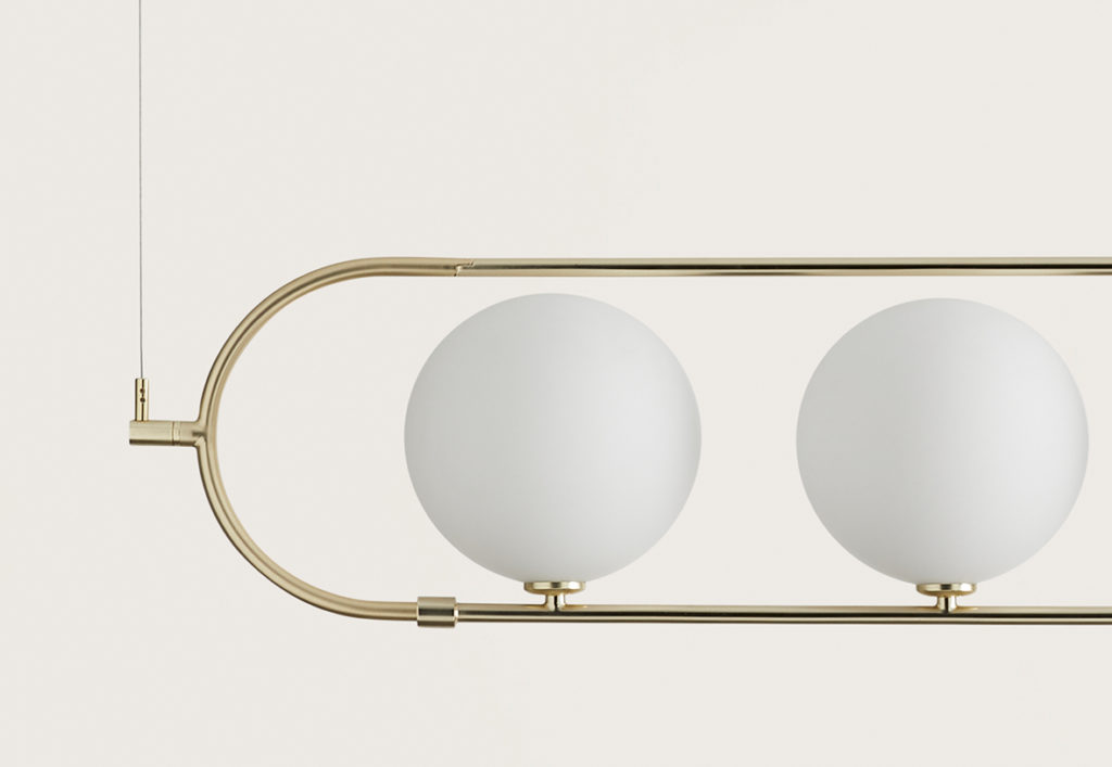 Подвесной светильник Abbacus латунь 4L Aromas del Campo