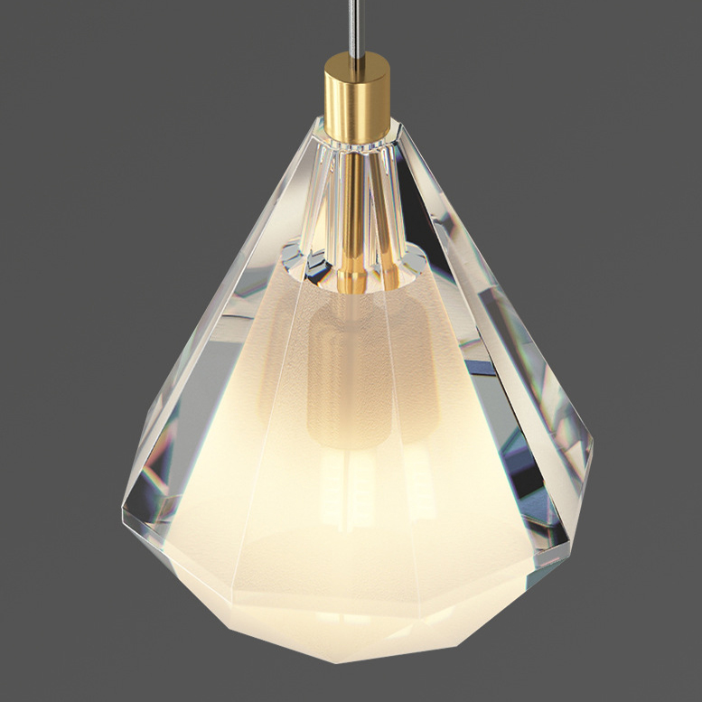 Подвесной светильник SOLDIS brass by ImperiumLoft