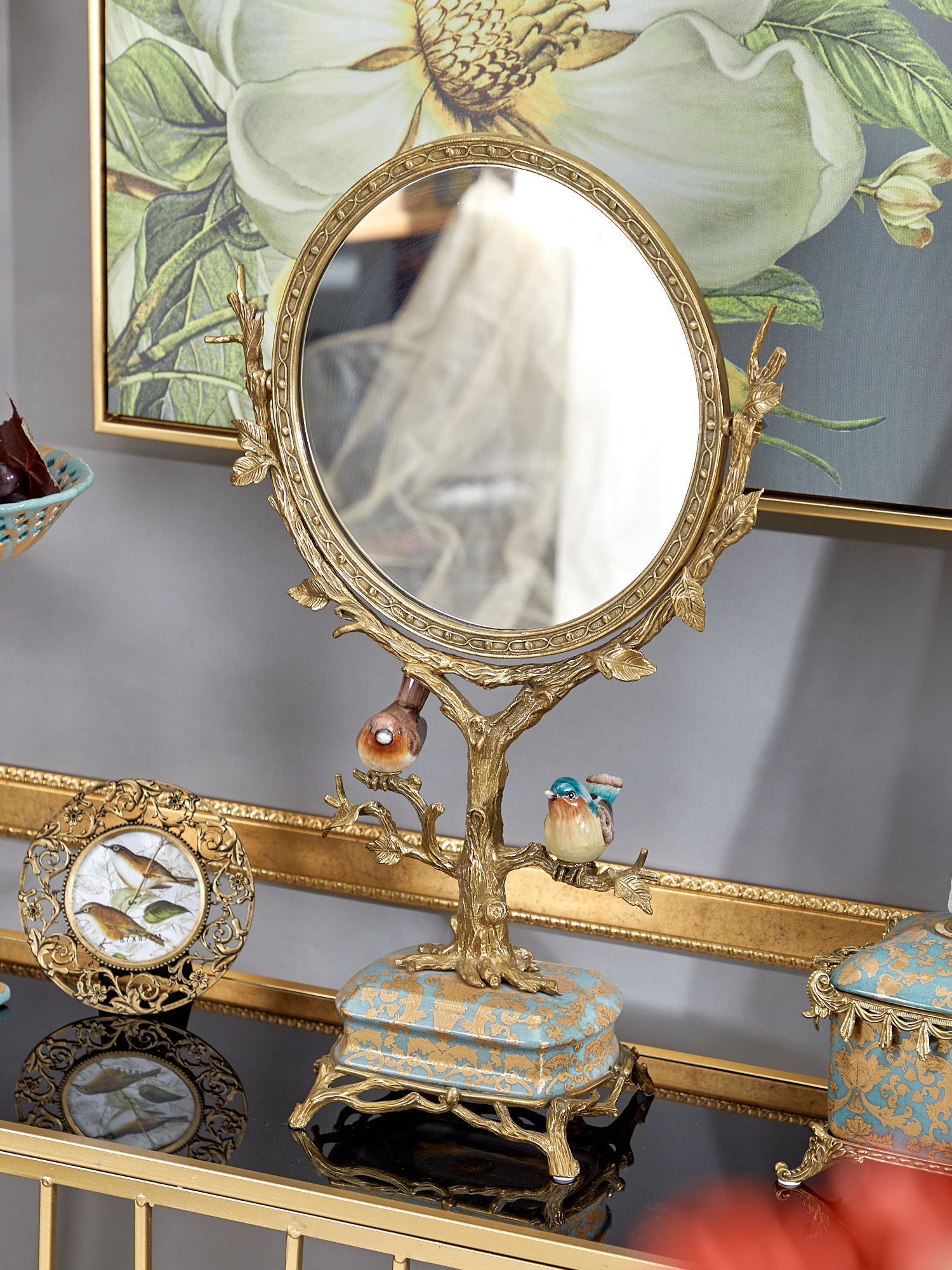 Зеркало настольное Glasar 31G2619/B1293EHC/NB4199