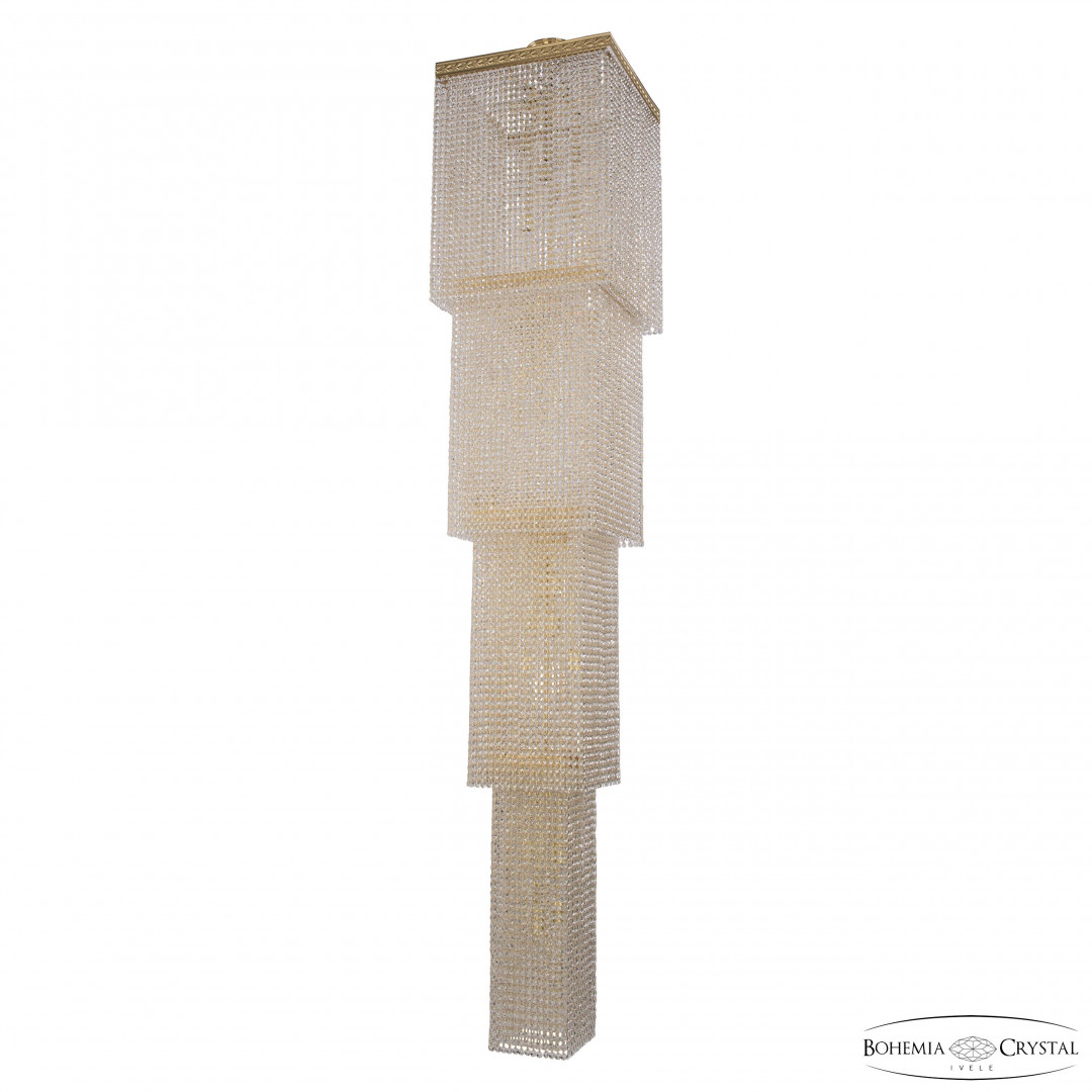 Люстра каскад хрустальная 83312/50IV-250 G Bohemia Ivele Crystal