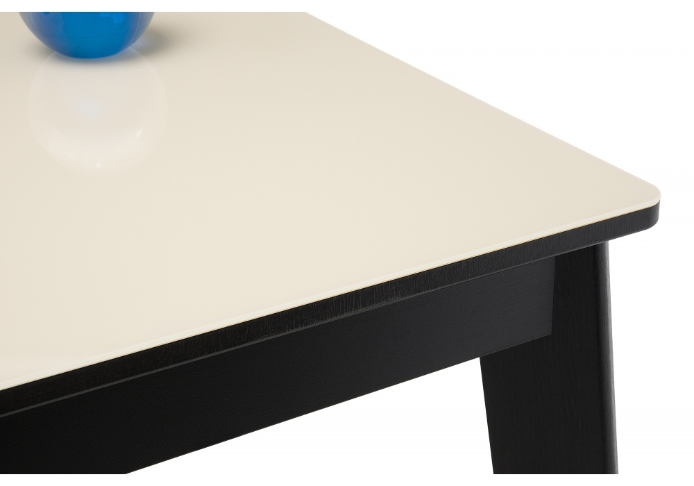 Стол стеклянный Woodville Арья венге / сливочно-кремовый 462407