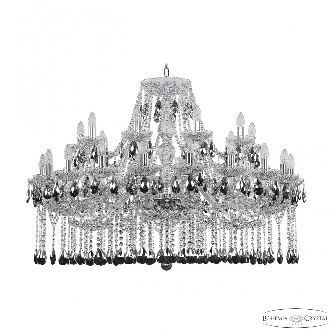 Люстра хрустальная 1413/20+10/400 Ni K781