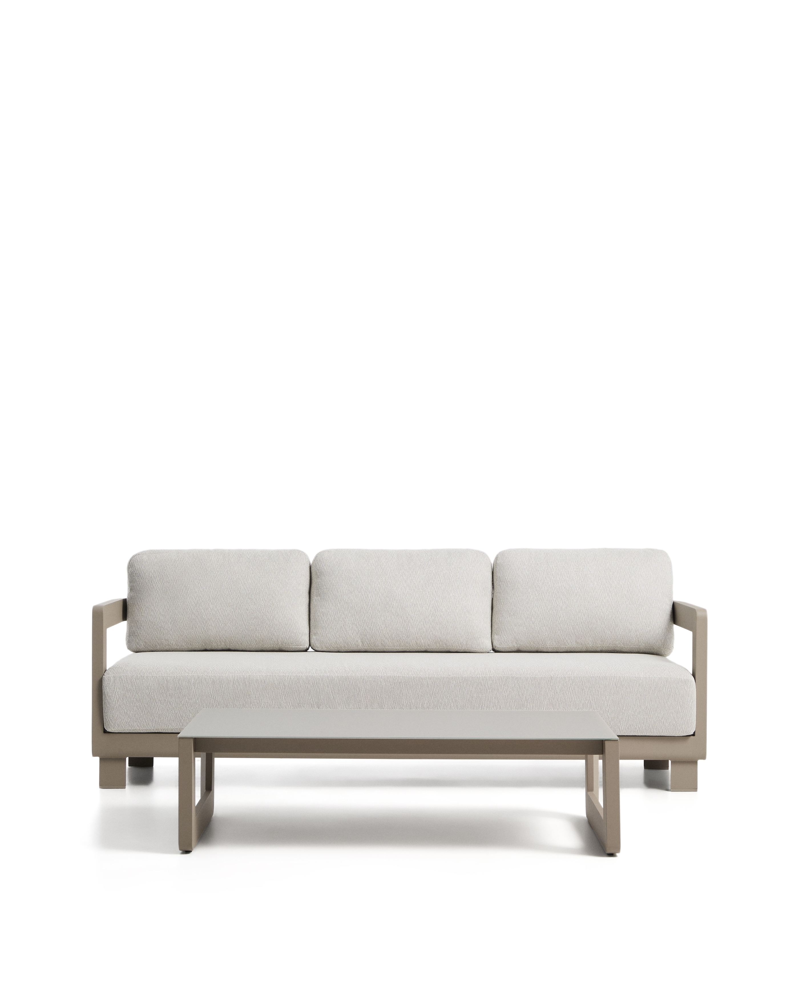 Комплект садовой мебели Nerano из алюминия цвета таупе La Forma 482622