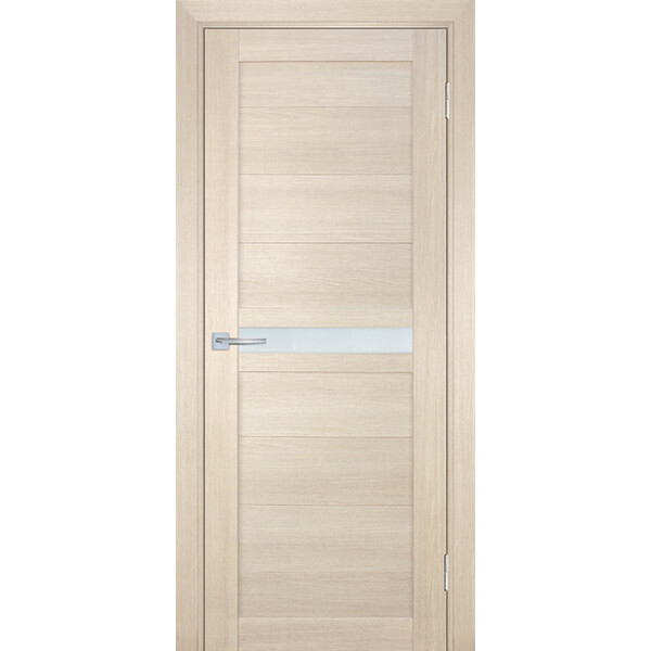 Межкомнатная дверь Graf ТЕХНО-703 белый сатинат Капучино (2000 х 900)