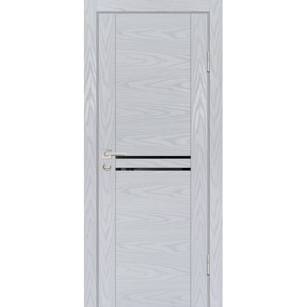 Межкомнатная дверь Graf PSM-4 черный лакобель Дуб скай серый (2000 х 900)