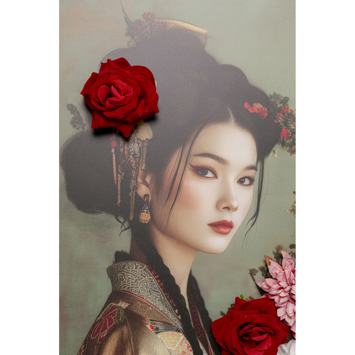 Картина на холсте Kimono Girl 84x124cm KARE 58007