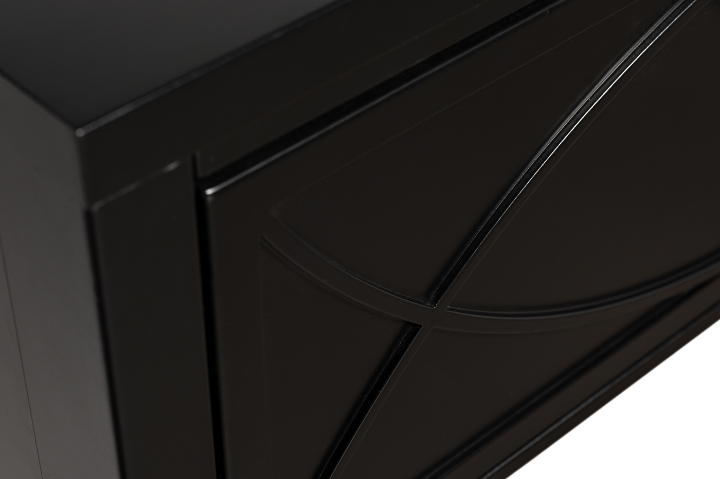 Консоль черная с ящиками Garda Decor 151SV-00003