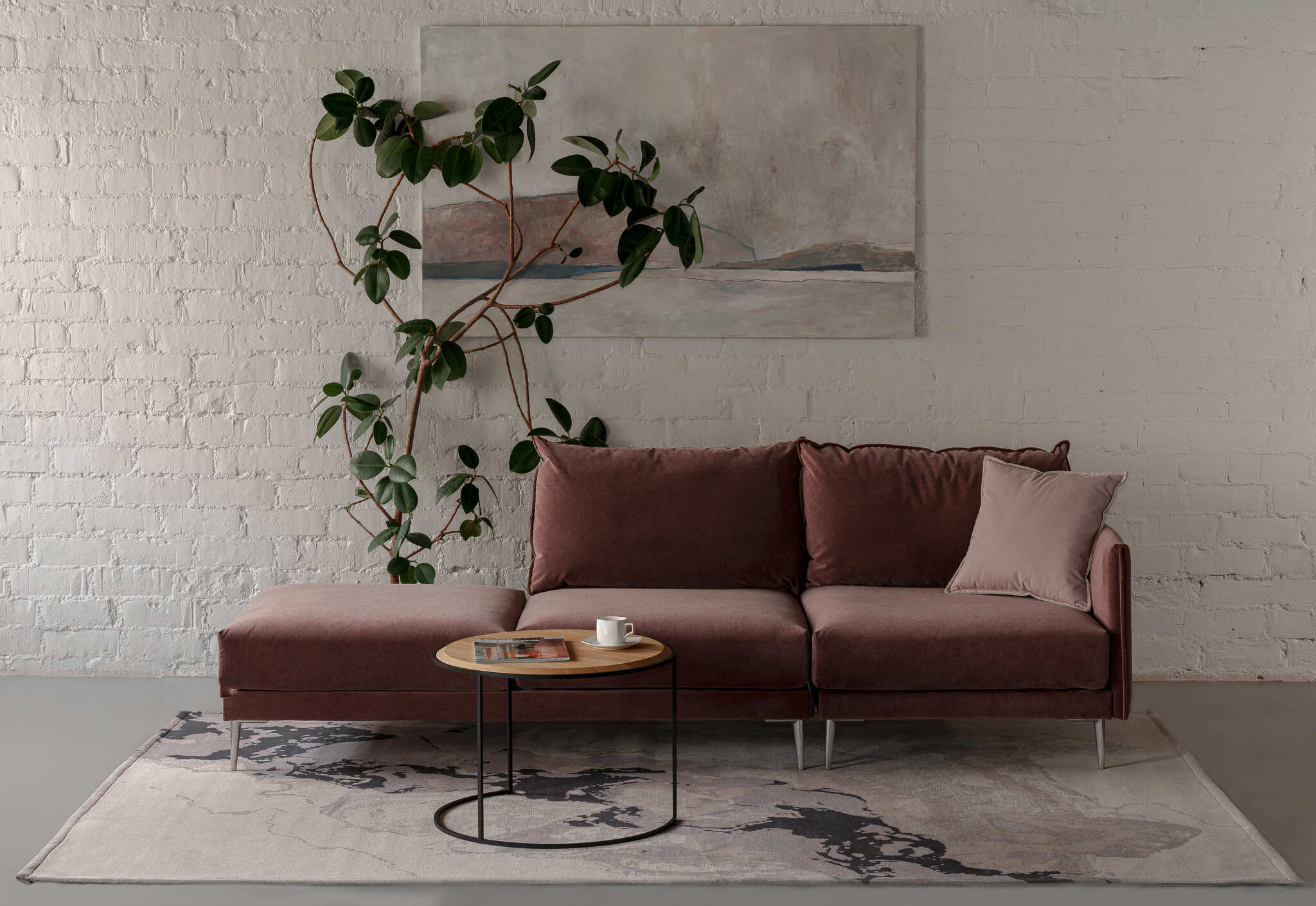 Ковер Carpet Decor Marble Gray C1371