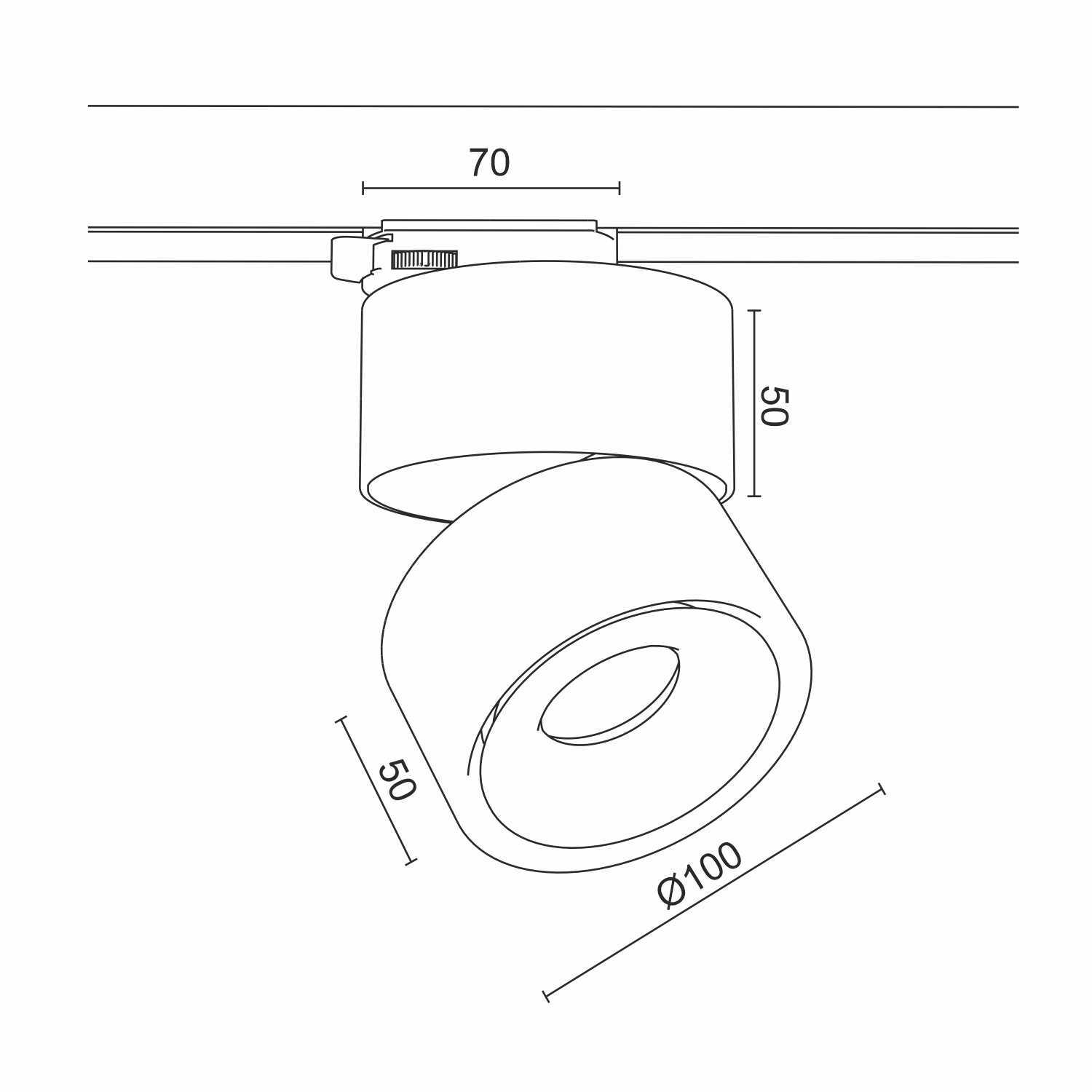 Светодиодный светильник (для трехфазного трека) Ledron TLH13 White