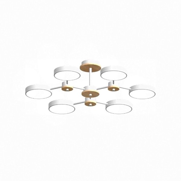 Люстра на штанге LED4U L3216-730 WH