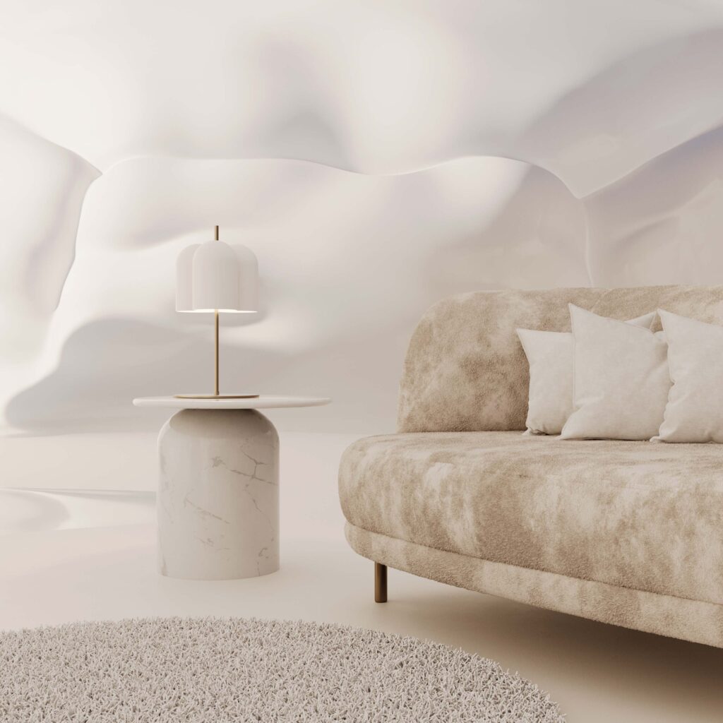 Настольная лампа Oket латунный/белый Aromas del Campo