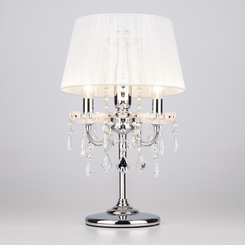 Настольная лампа Eurosvet 2045/3T хром/белый настольная лампа