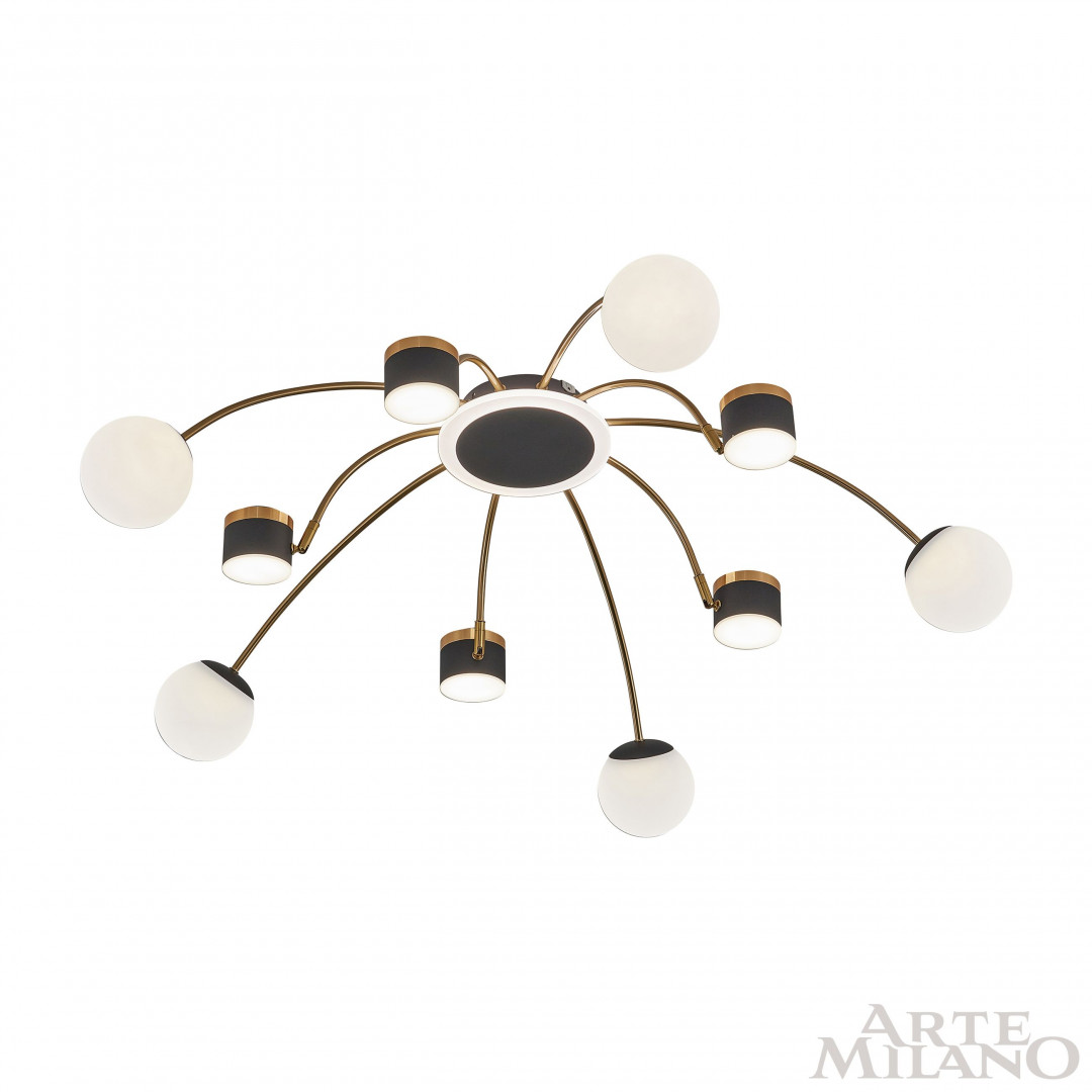 Люстра светодиодная 272040/10 BK/GD Arte Milano