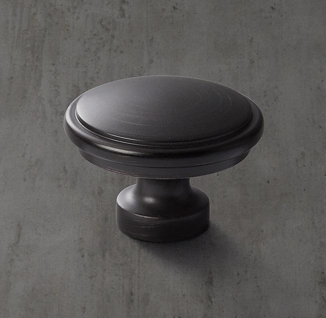 Ручка-кнопка Restoration Hardware Lugarno d.3.2 Bronze