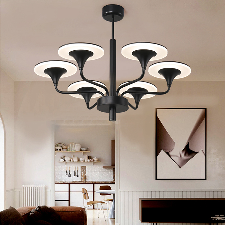 Люстра на штанге PILLAR L6 Silver by ImperiumLoft