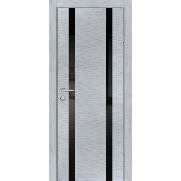 Межкомнатная дверь Graf P-9 черный лакобель Дуб скай серый (2000 х 700)