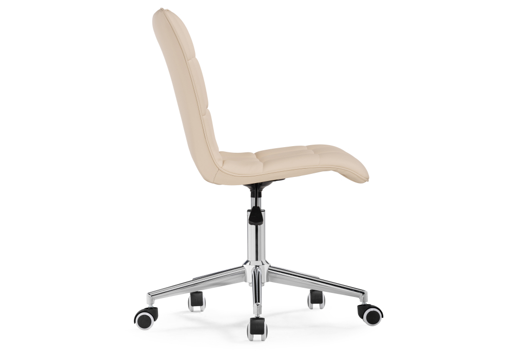 Стул Woodville Квадро экокожа бежевая / хром 539655