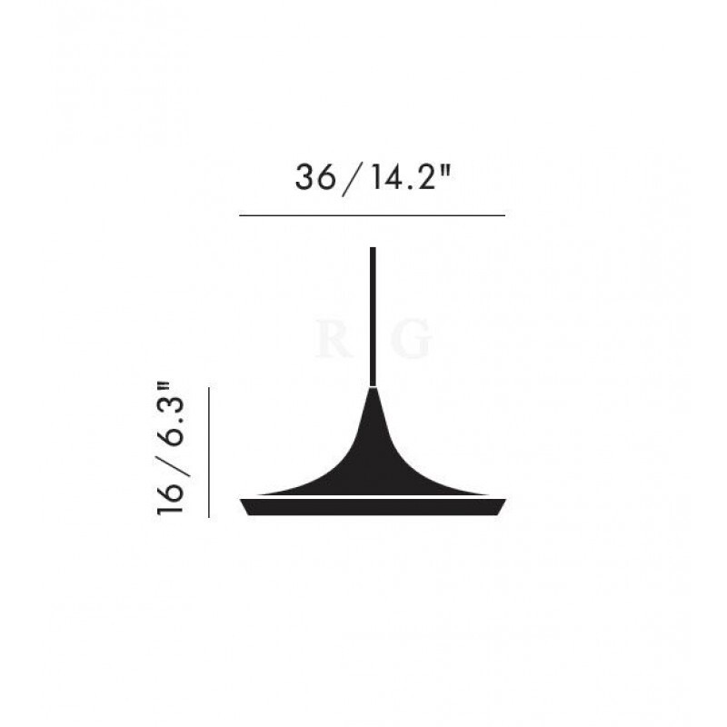 Подвесной светильник Tom Dixon Beat Light Wide