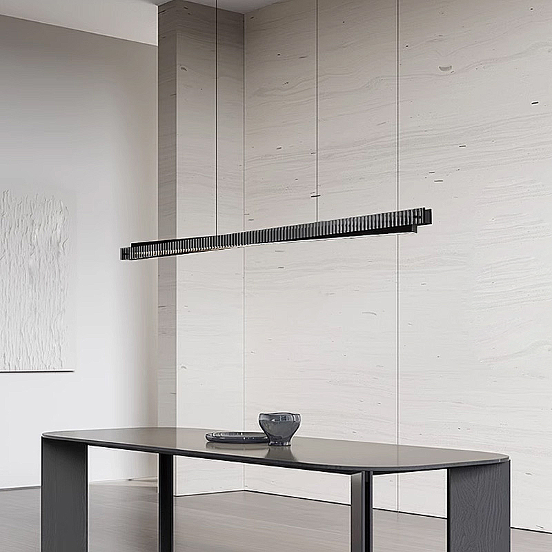 Реечный, рядный светильник CHIFFA SKEW L140 BLACK by ImperiumLoft