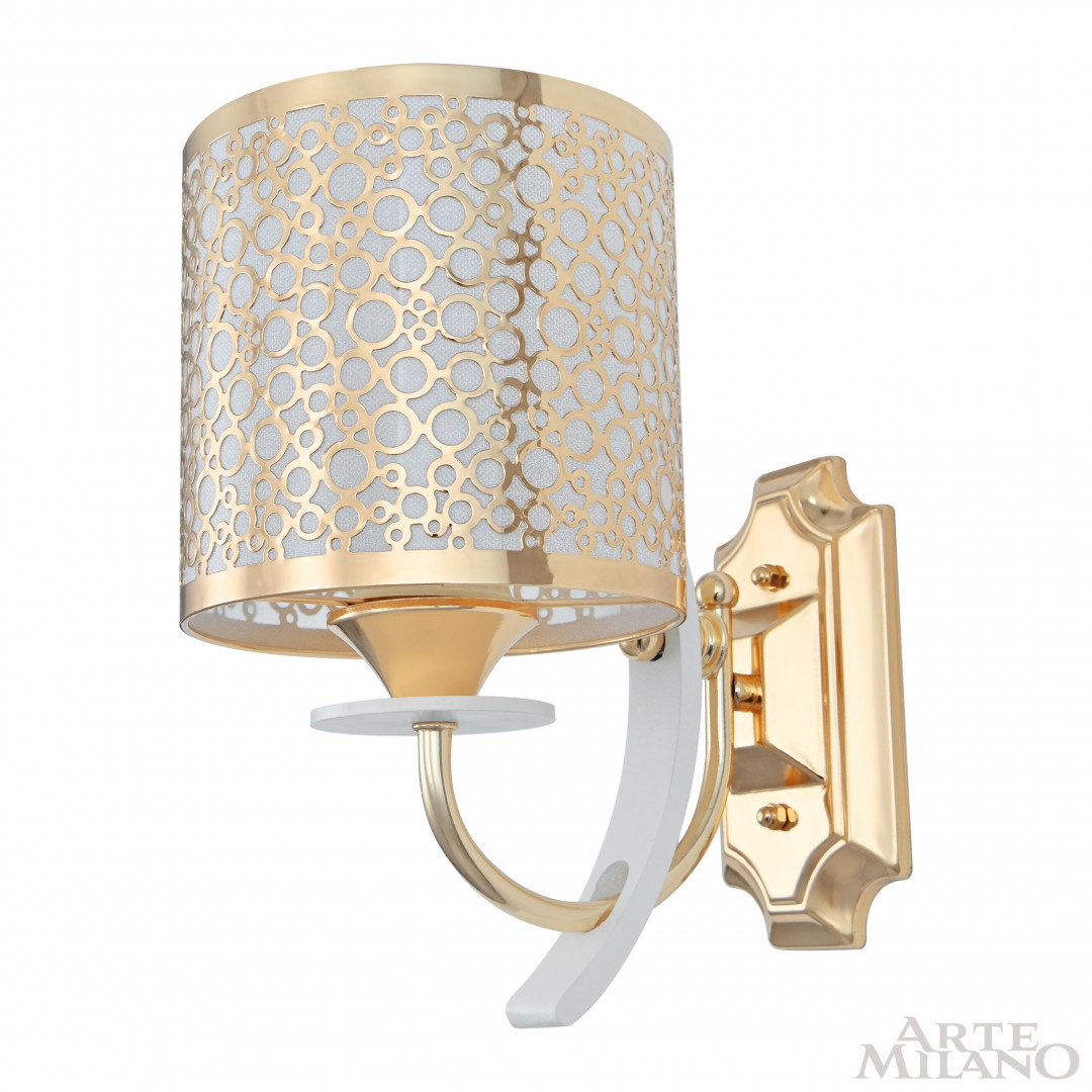 Бра с плафоном 306067/1W Wh/Gd Arte Milano