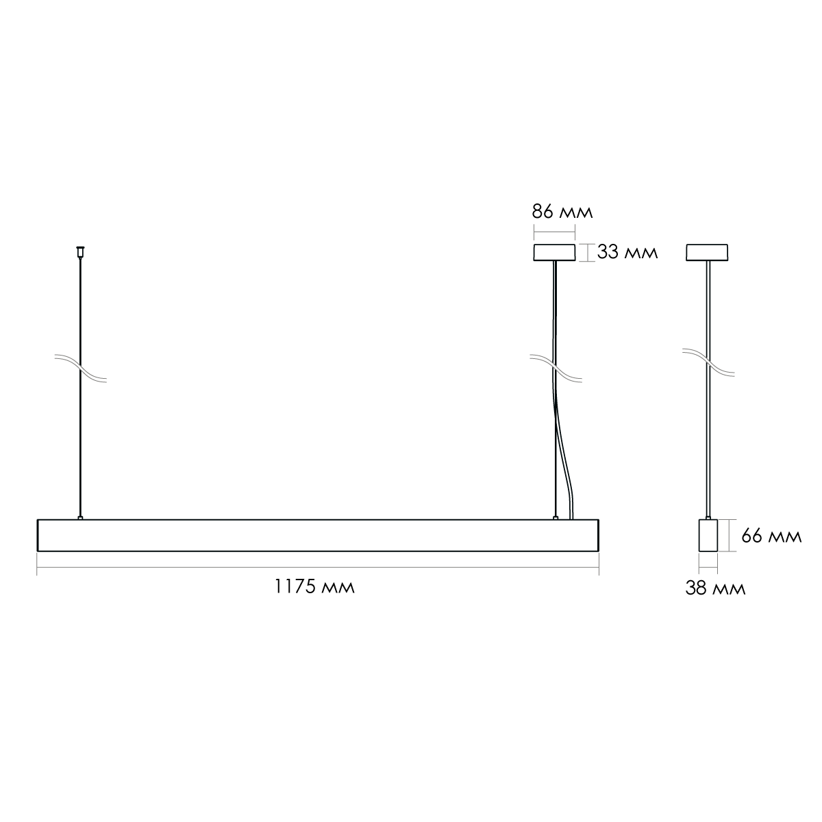 Светильник потолочный Lumker DL-AMBER-P-50-SL-NW-DALI