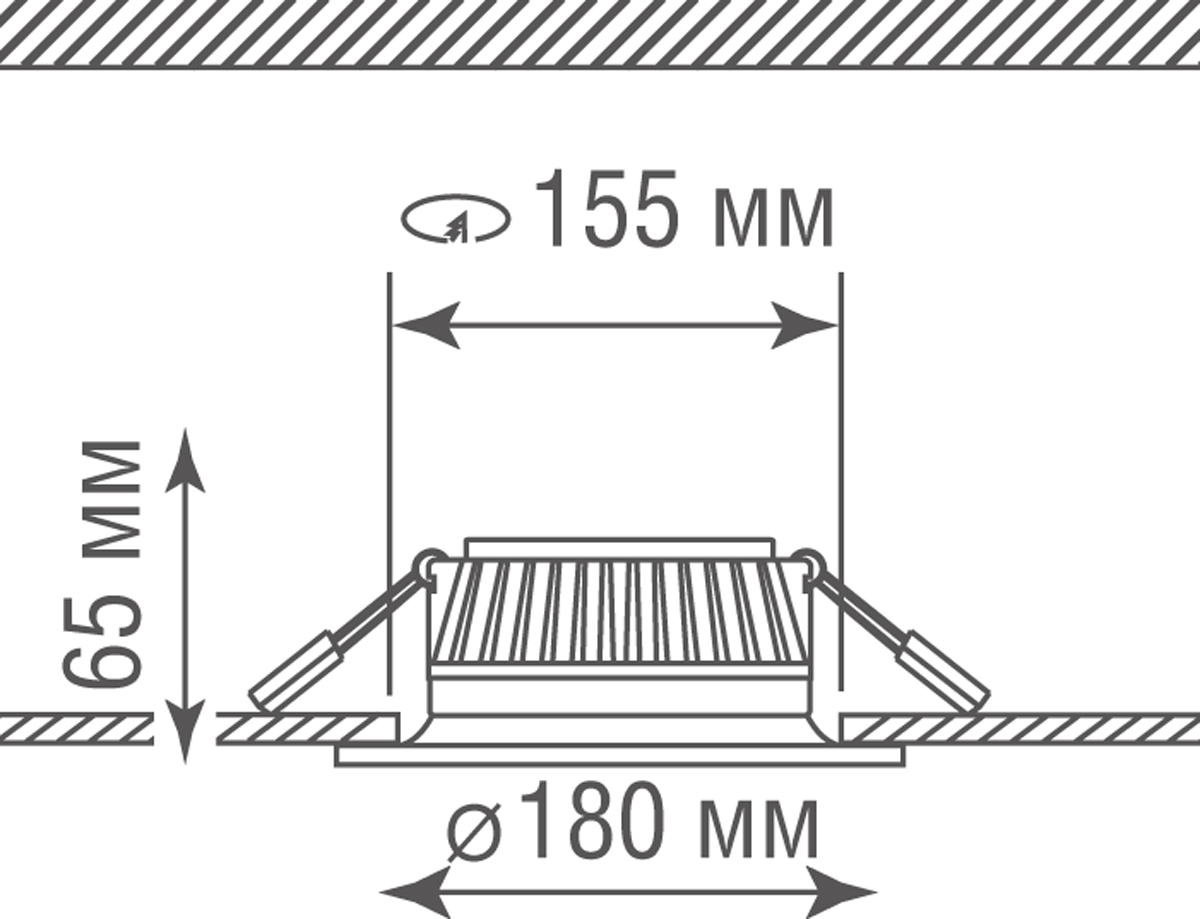 Светильник встраиваемый Donolux DL18891WB15W