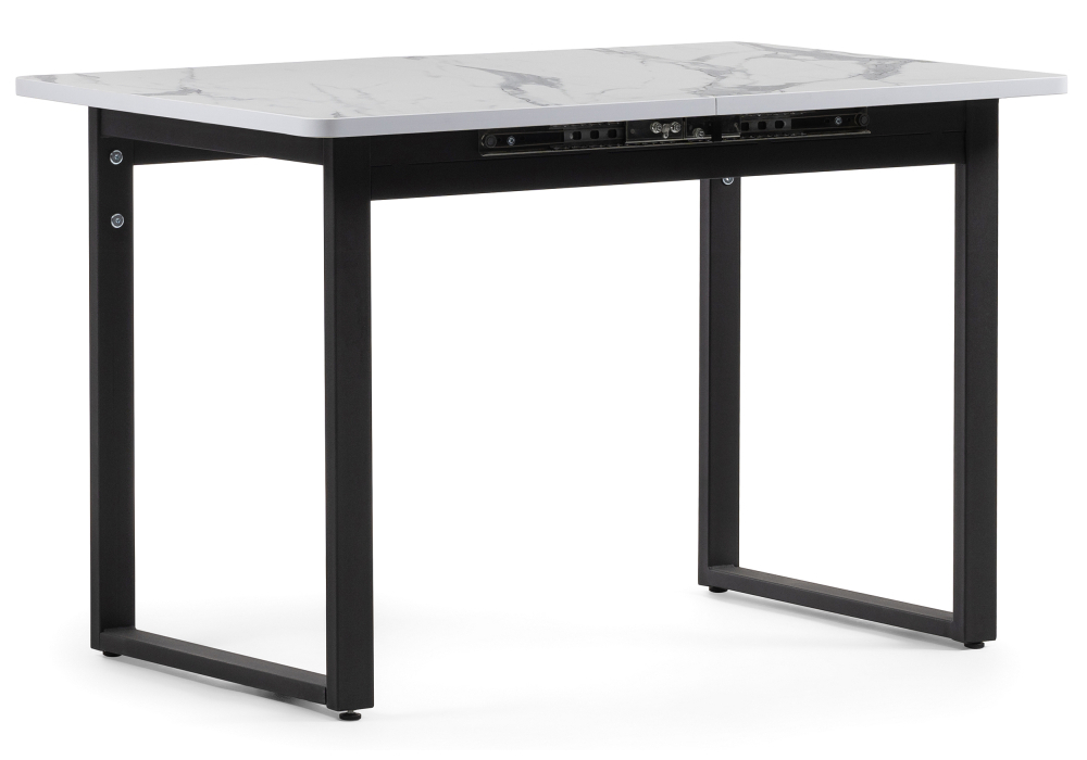 Стол деревянный Woodville Кэрин белый / черный 464909