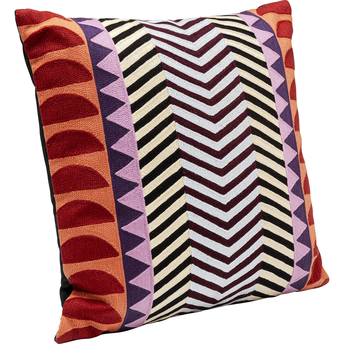 Подушка Colour Block Zig Zag 45x45cm KARE 57270