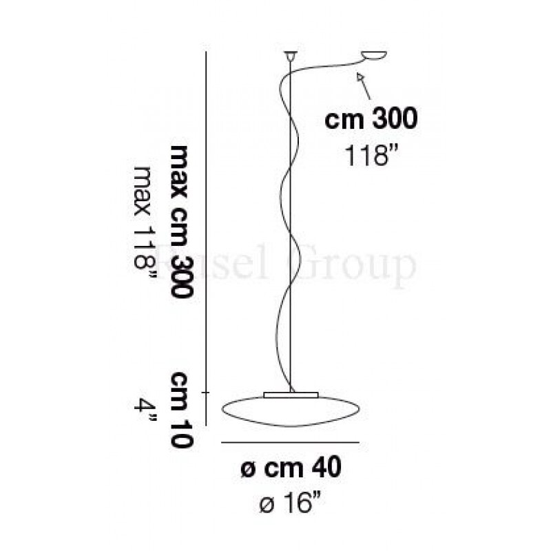 Подвесной светильник Vistosi SABA SP 40 D1