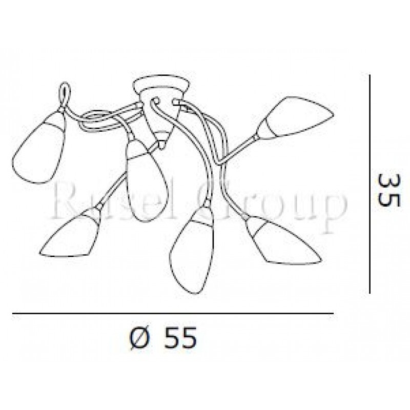 Потолочно-настенный светильник de MAJO POLI PO P6/A6