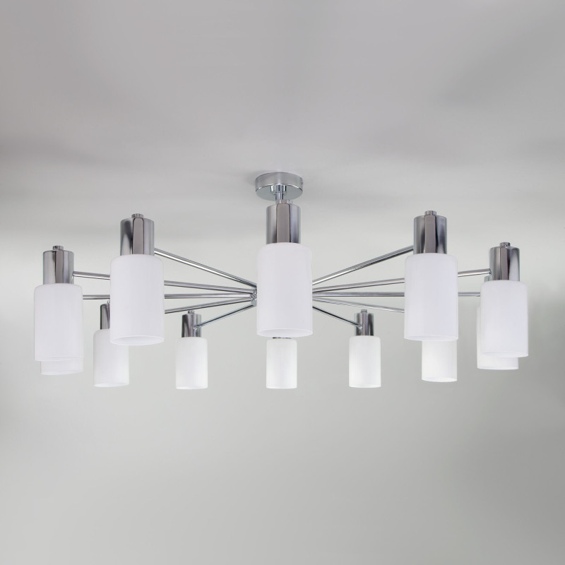 Люстра на штанге Eurosvet 70160/12 хром Smart