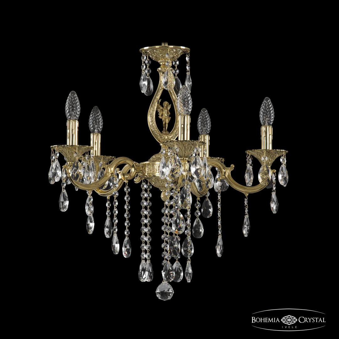Люстра бронзовая с хрусталём 72401/5/175 B G FA5S