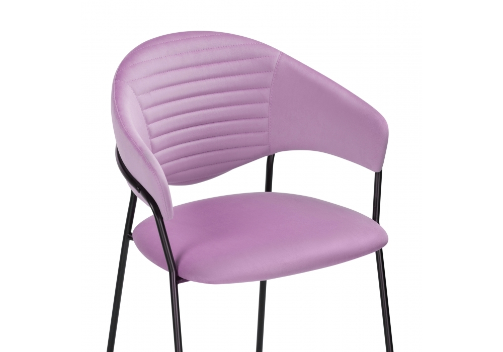 Стул Woodville Рансол лиловый / черный глянец 483859