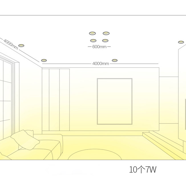 Точечный светильник LEAD 5W 3000K by ImperiumLoft