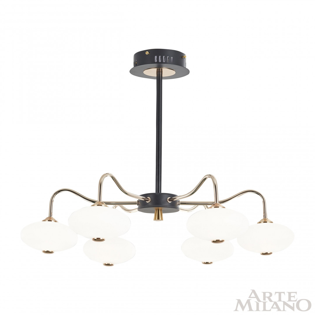 Люстра светодиодная 273908/6 BK/GD Arte Milano
