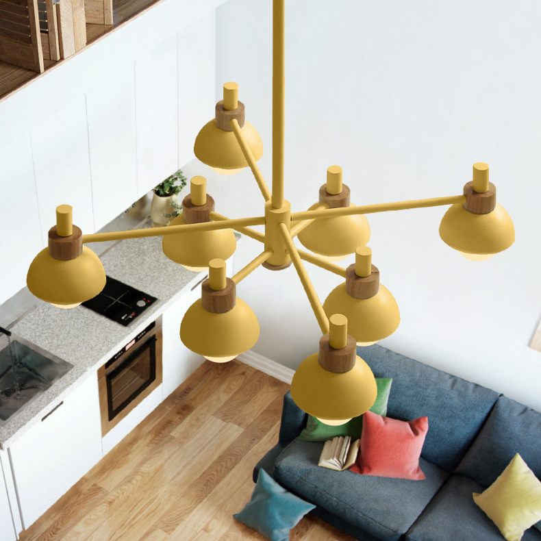 Люстра на штанге FANTA A 8 lights Pink by ImperiumLoft