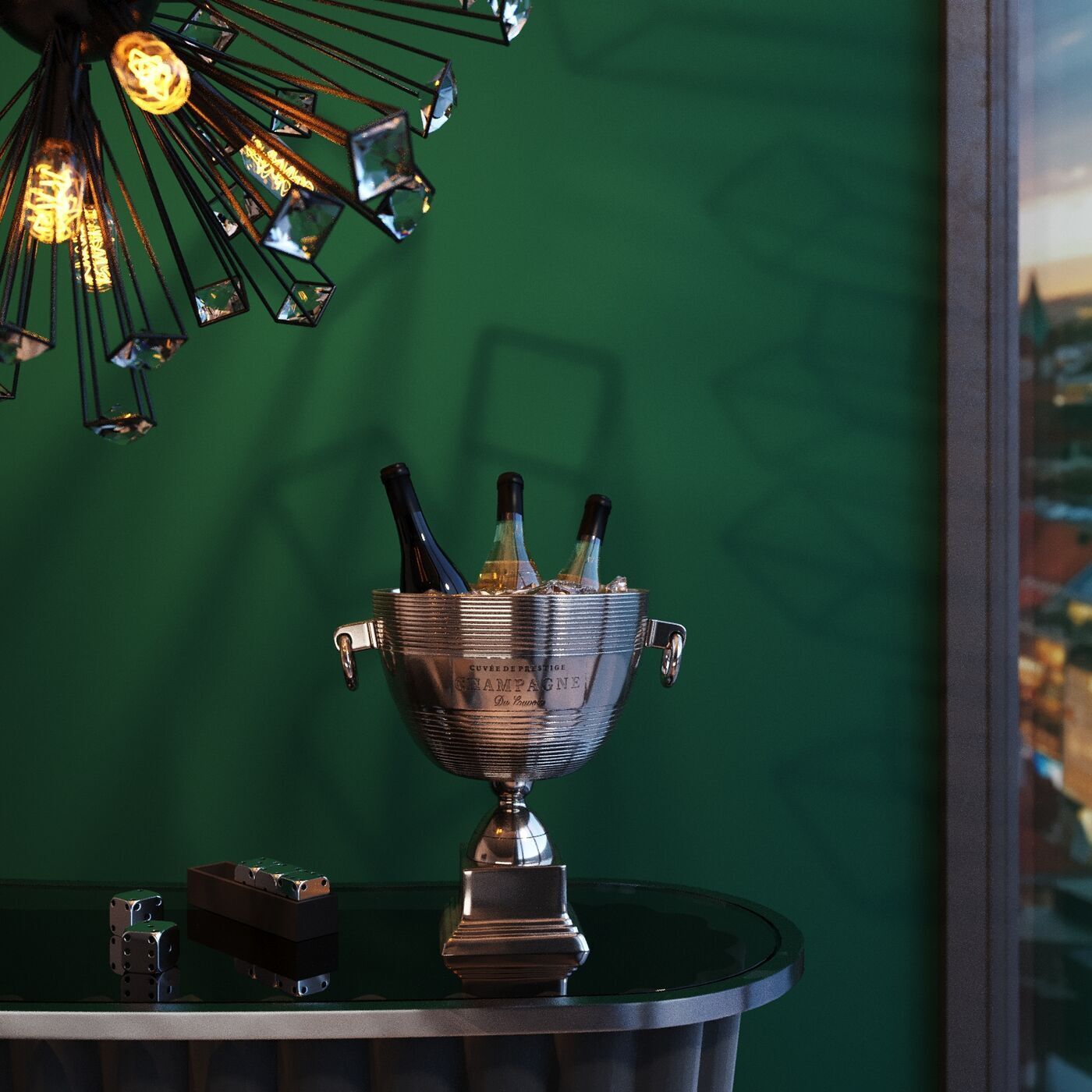 Ледница KARE Champagne 53973