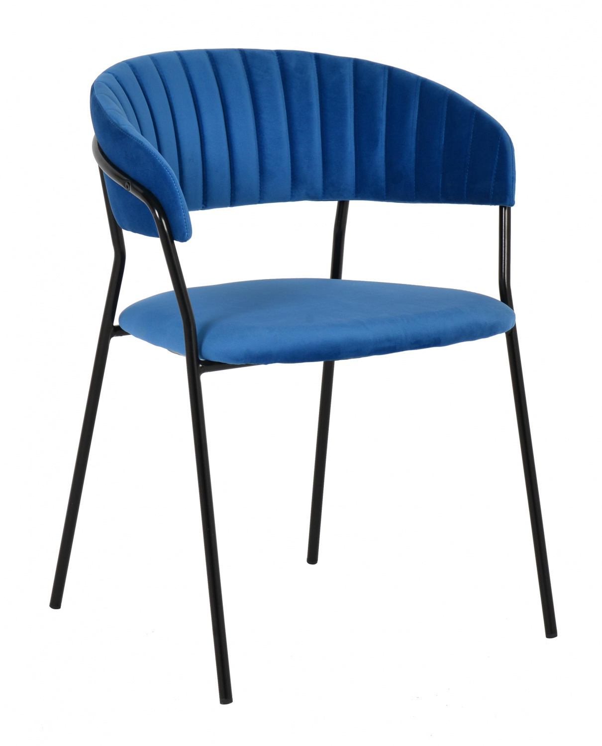 Стул Turin синий с чёрными ножками Bradex Home FR 0393