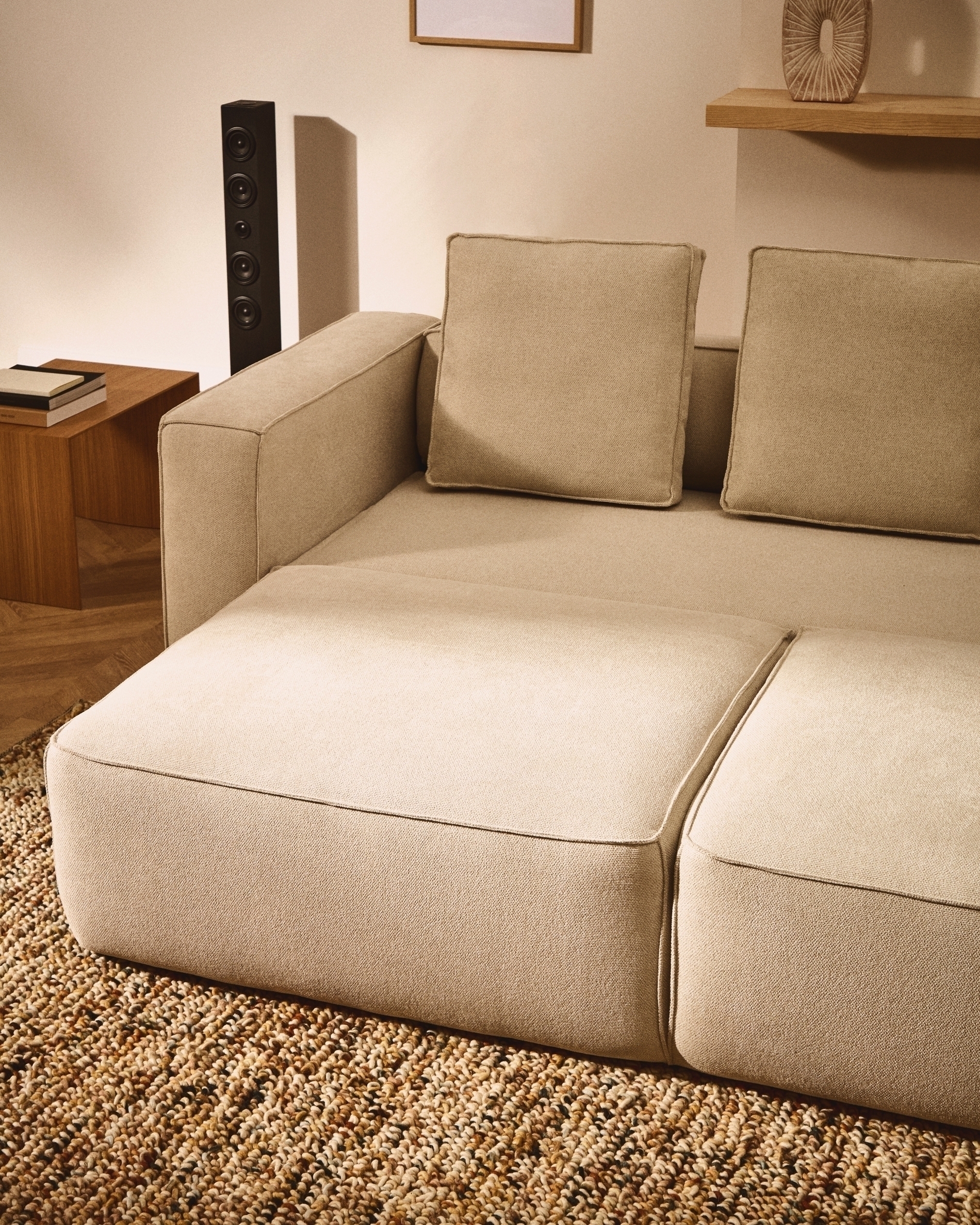 3-местный диван-кровать Marela бежевый шенилл 236 см La Forma 447761