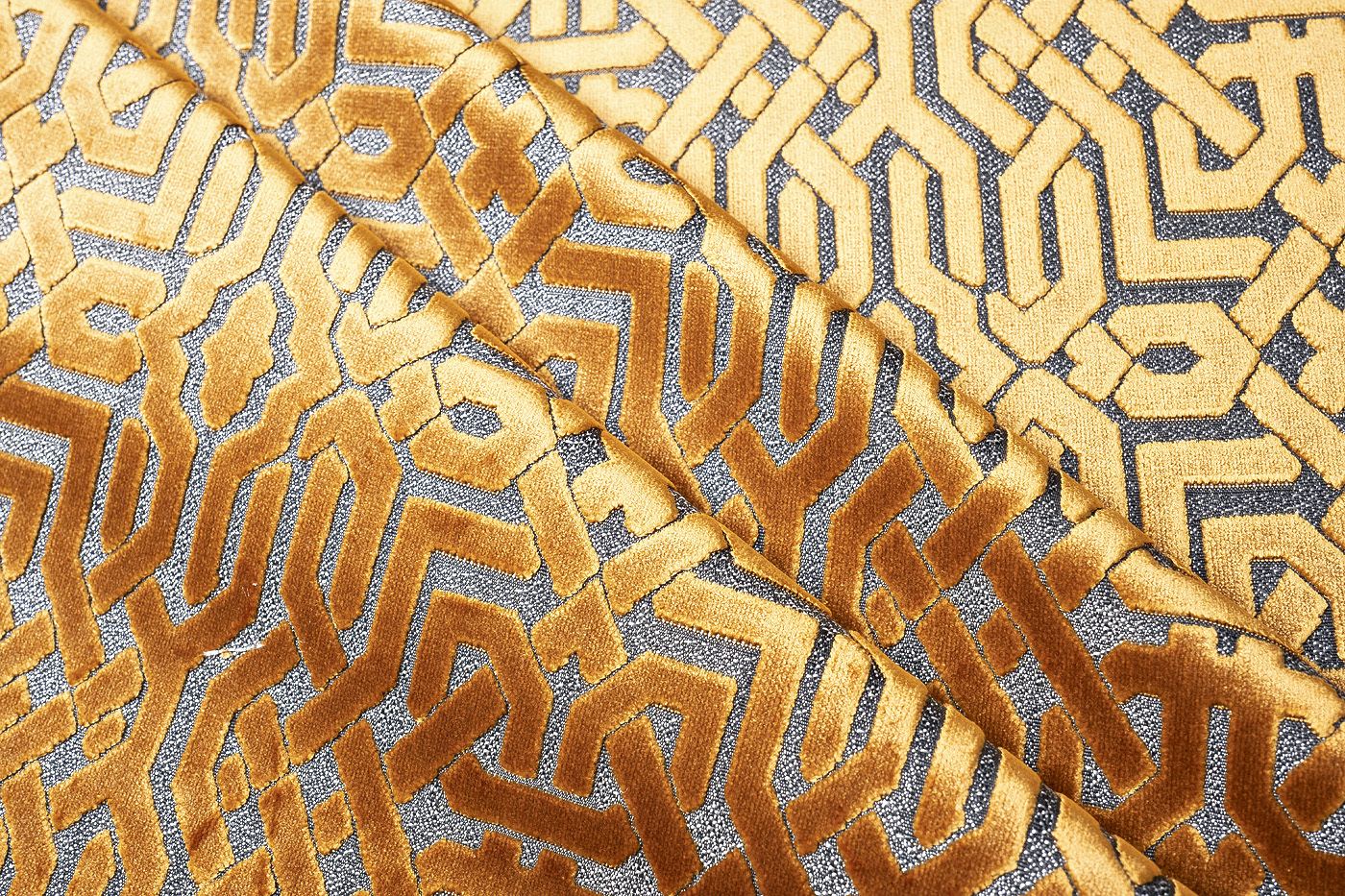 Ткань портьерная/мебельная LATTICE оранжевая Garda Decor 134LS-127062740-LATTICE ORANG