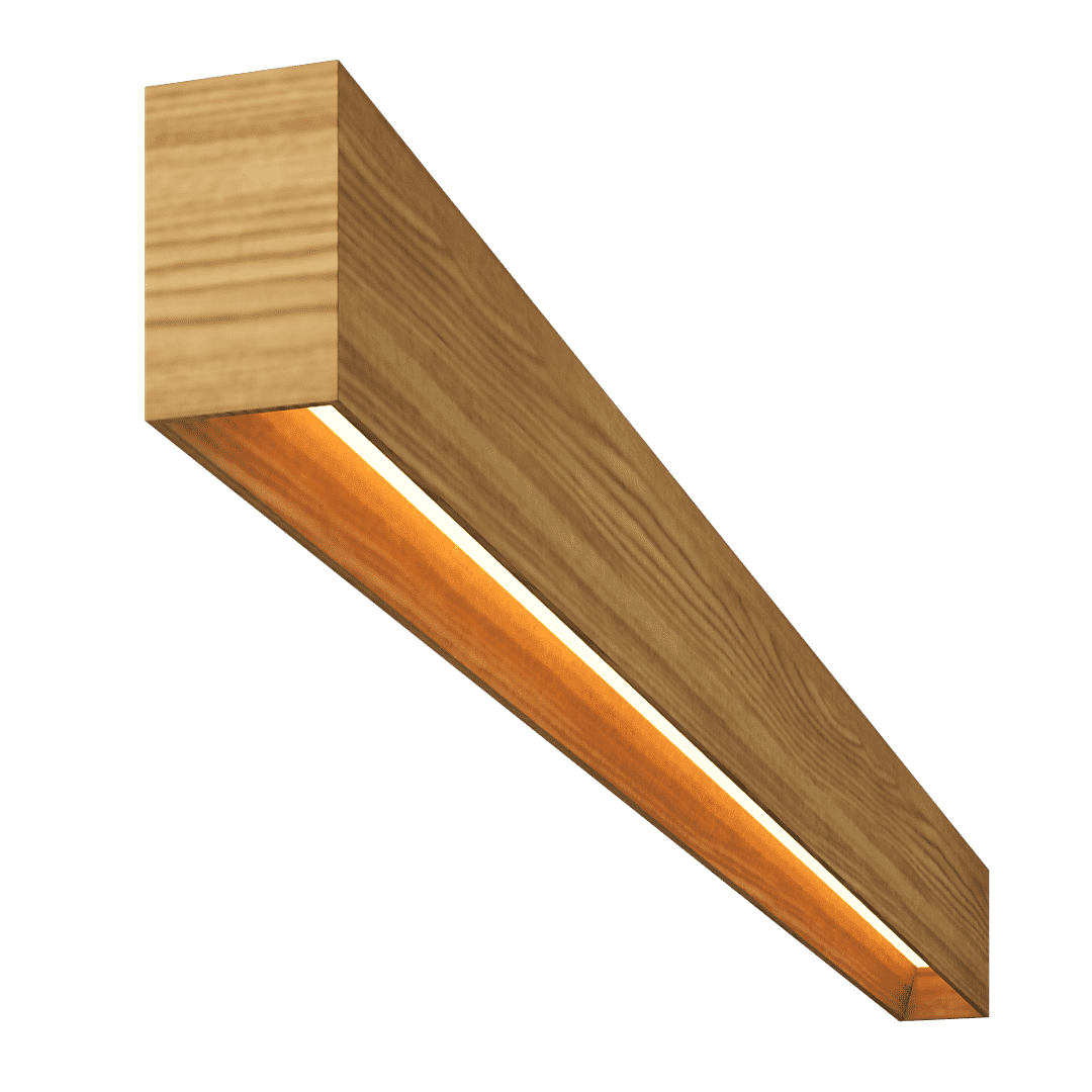 Светильник из массива (ясень оливковый) Lumker W85-YASOL-250